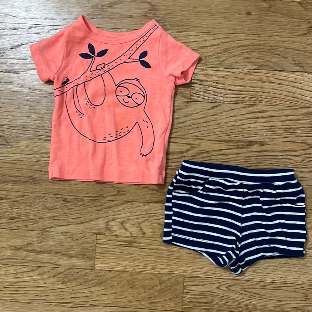 Baby boy sloth outfit